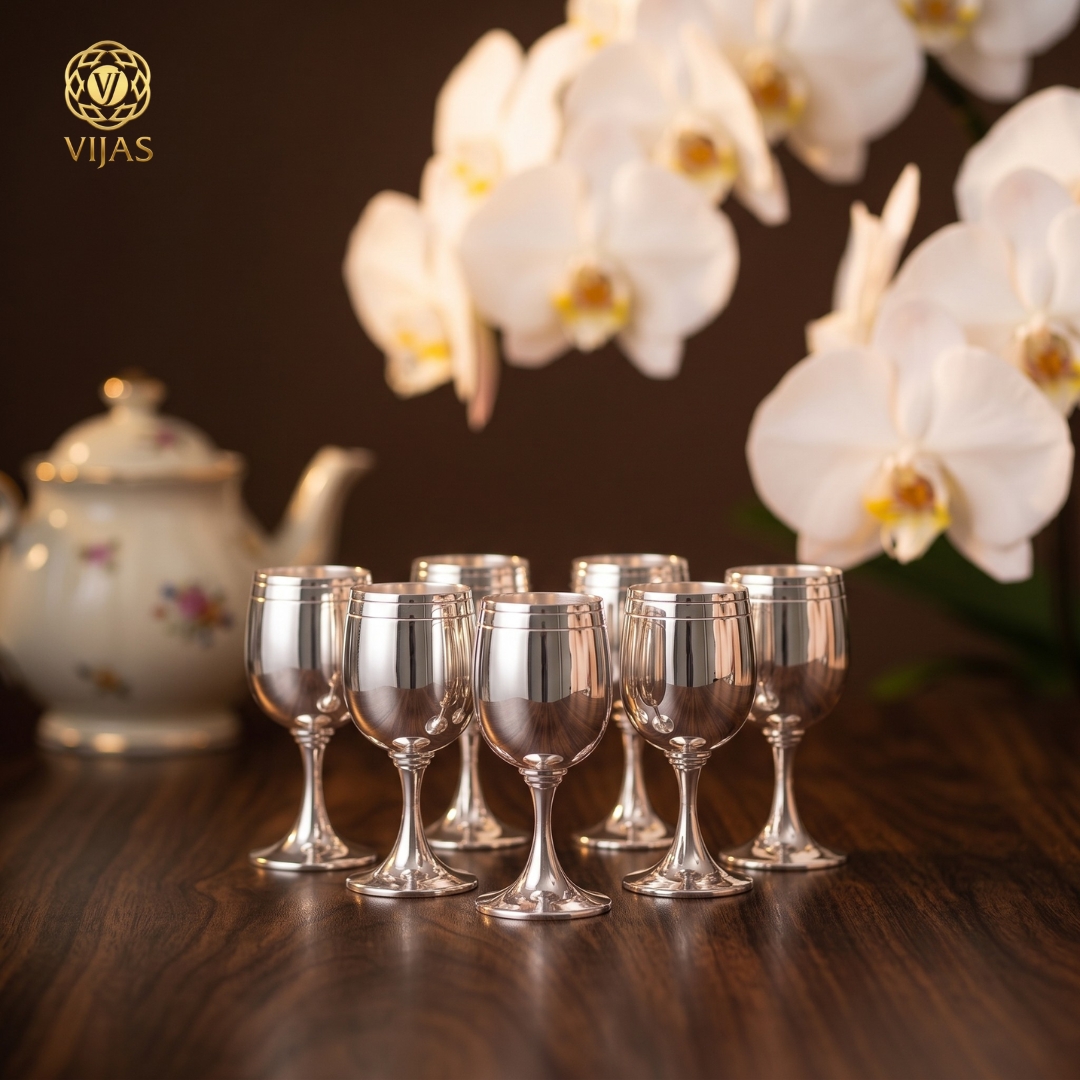 Bộ Ly Bạc Truyền Thống